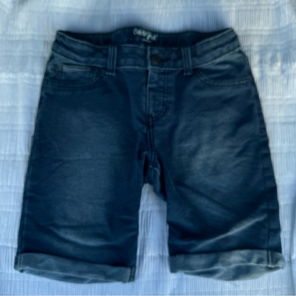 Cat & Jack Dark Denim Bermuda Shorts with stretch, super comfy like new 10/12